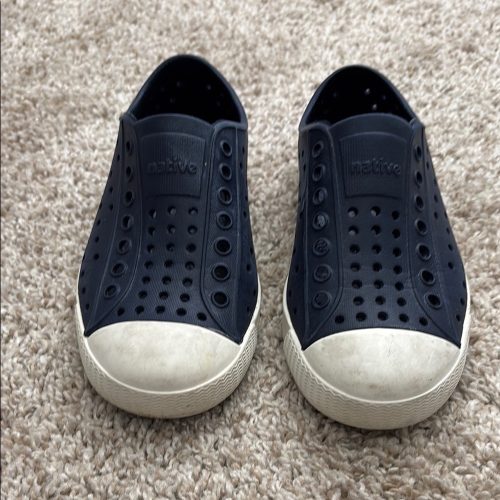 Native Kids Shoes - Navy and White